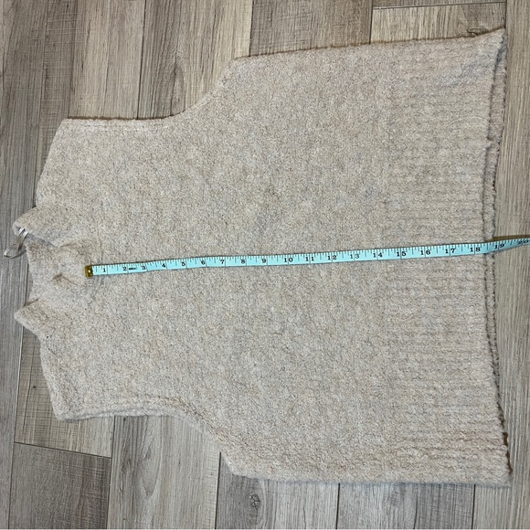 Rachel Zoe Beige Mock Neck Vest Sweater Women’s XL Knit Lagonlook Cozy   Winter - Picture 7 of 9
